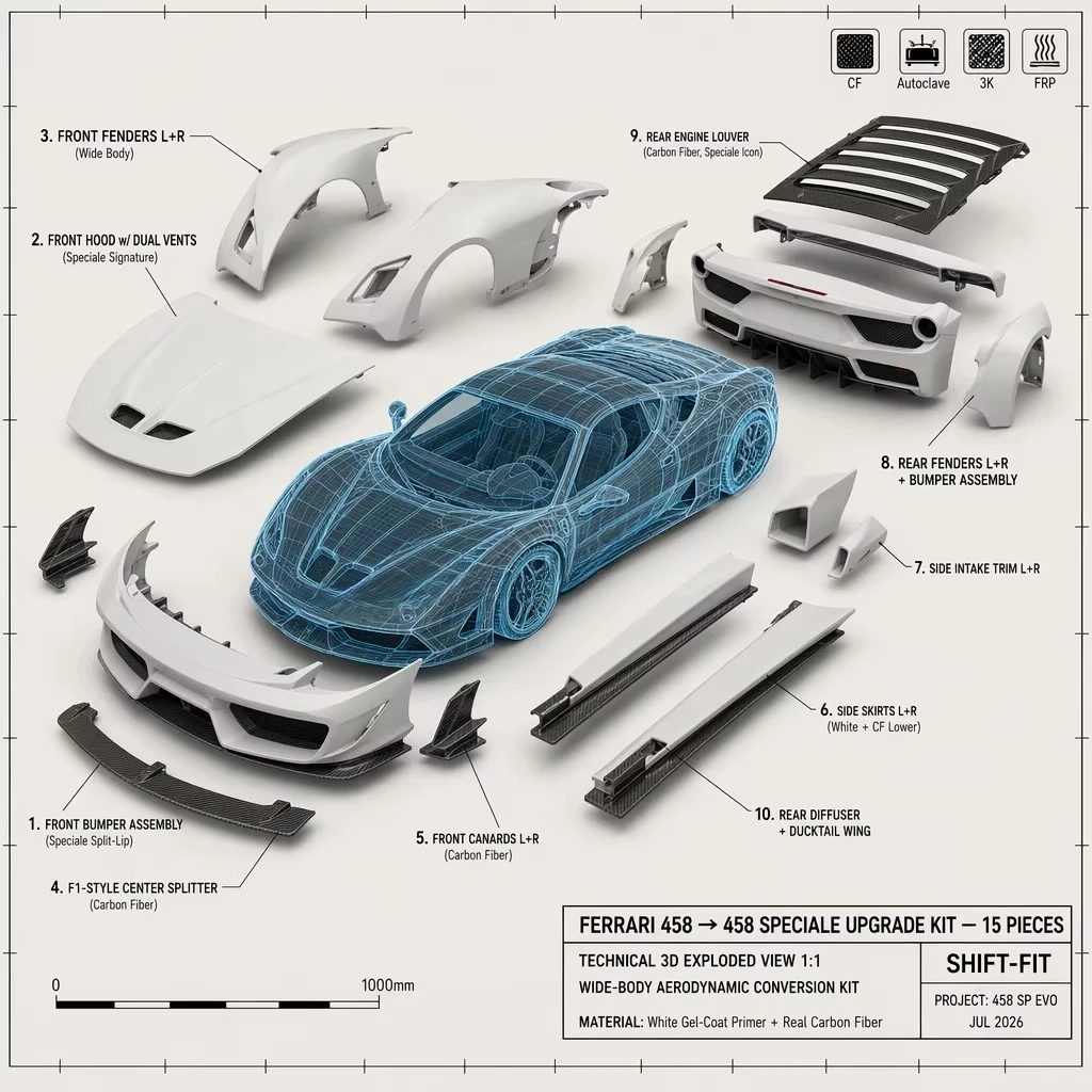Для 296 GTB Facelift: обвесы BatFury Aero Style из сухого карбона, 296 Carbon (art.: 3920dcf6af637) - 3920dcf6af637