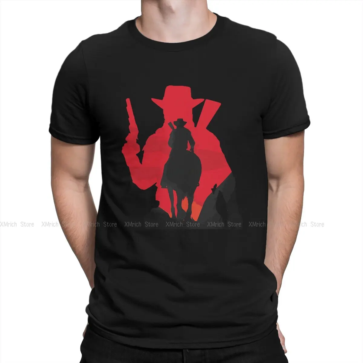 

Arthur Morgan Men T Shirts Red Dead Adventure Game Vintage Short Sleeve Round Collar T-Shirts 100% Cotton New Arrival Clothes