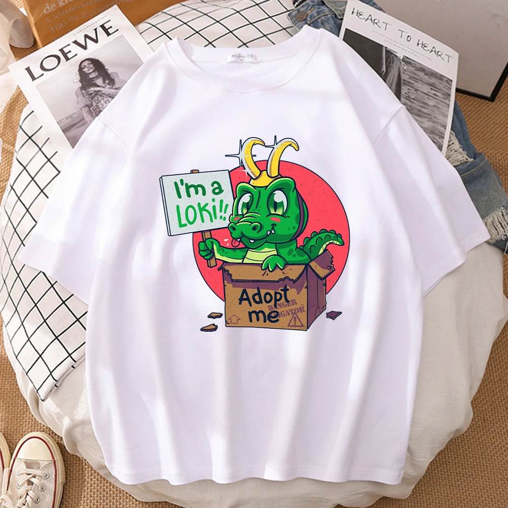 Мужская футболка с рисунками из мультфильмов я Лок Одевай меня маленький