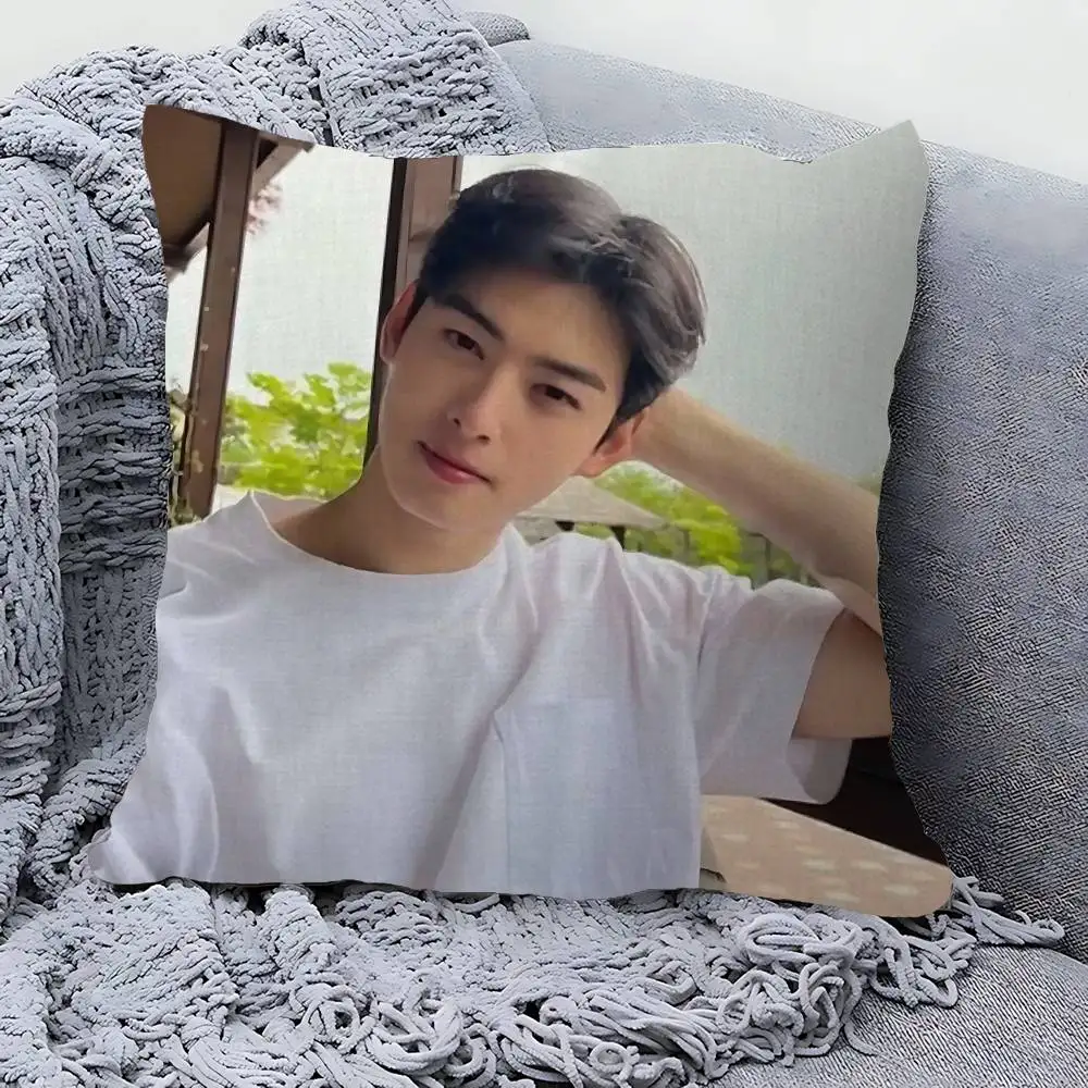 Персонализированный чехол для подушки Kpop A-Astro Cha Eun Woo, декоративная наволочка для спальни, украшение для детской вечеринки, подарок на день рождения для детей (art.: 3920d991fedfb) - 3920d991fedfb