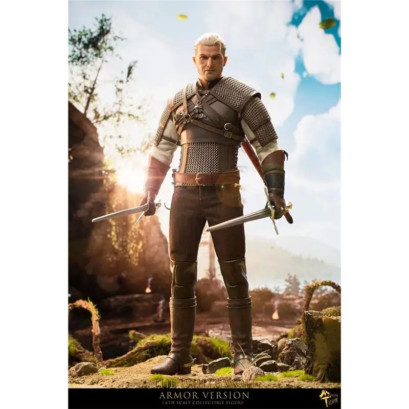 

In Stock Original MTTOYS 1/6 MT006 White Wolf Hunting Demon Person Geralt Anime Action Collection Figures Model Toys