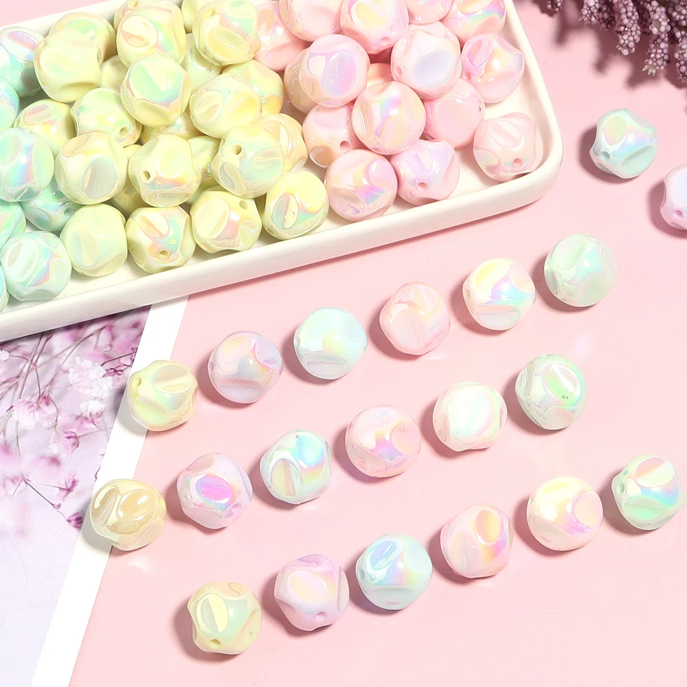 10 шт./партия 16 мм акриловые бусины с цветным покрытием в форме фига для