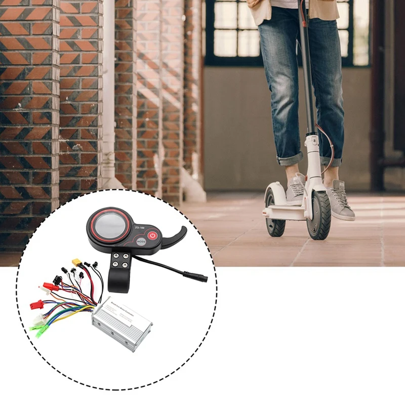 Контроллер 36 В + Встроенный индикатор пробега сменный Регулируемый измеритель