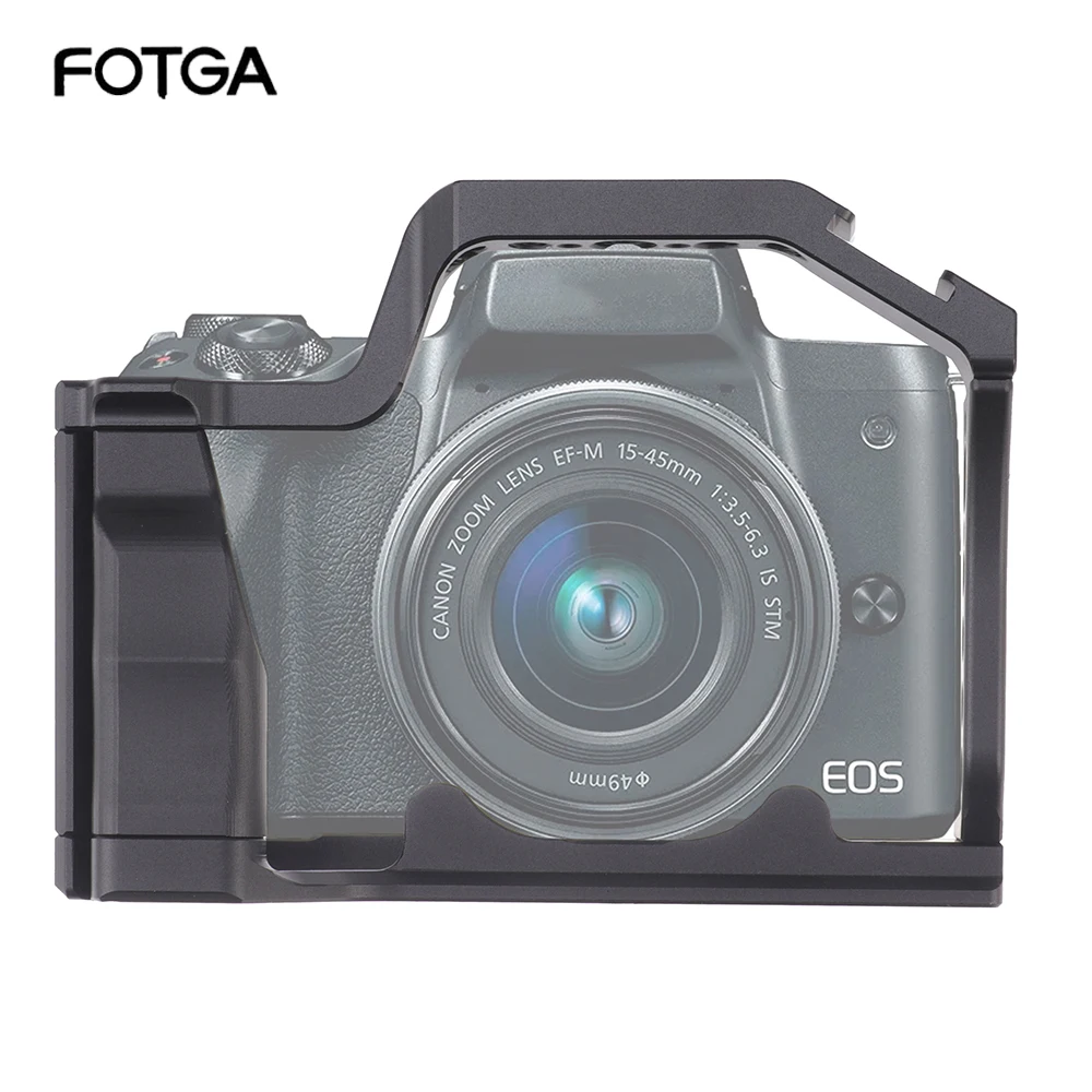 Алюминиевая клетка FOTGA для DSLR-камеры, стабилизатор холодного башмака для M50 Mark II/M50/M5, Аксессуары для фотоаппаратов