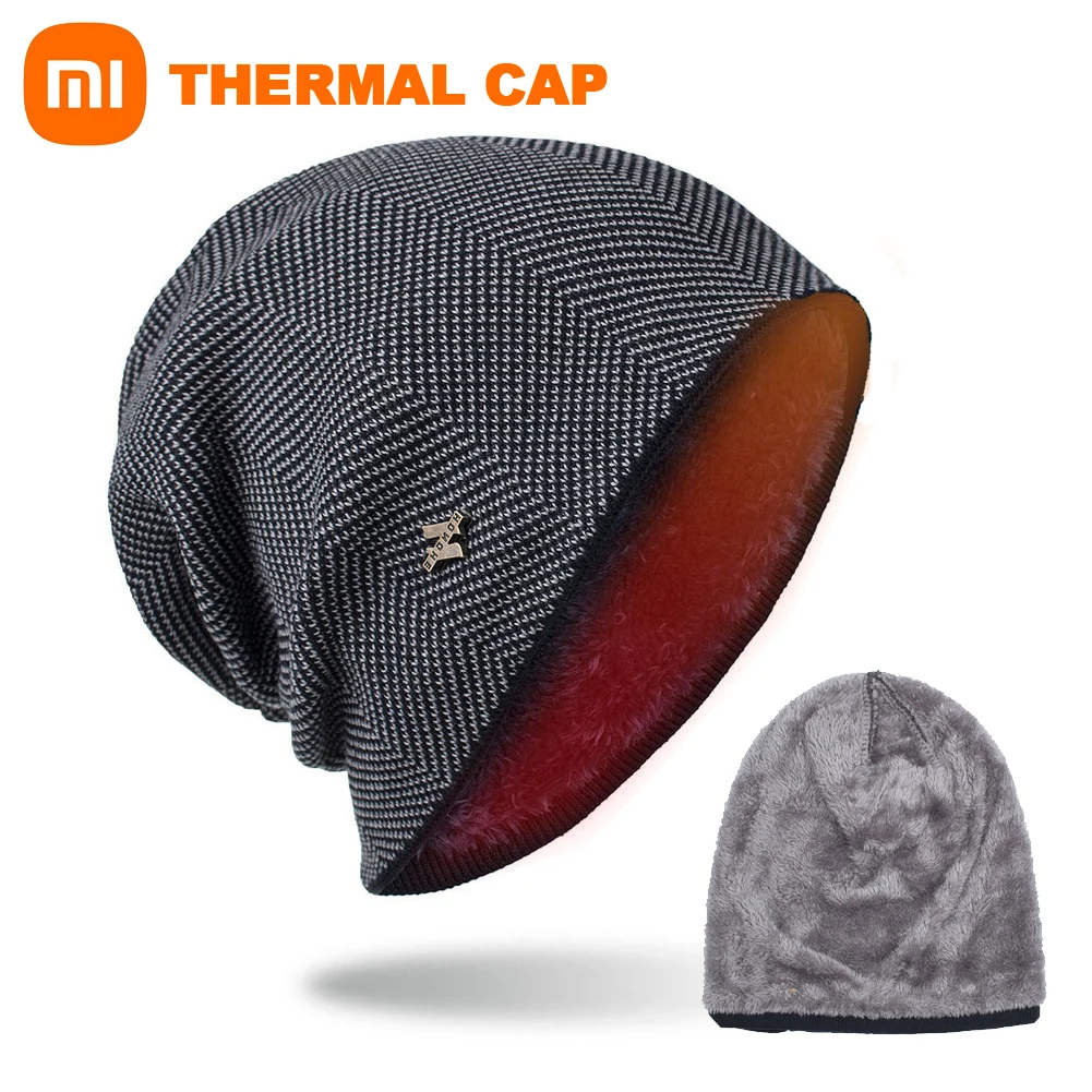 

Xiaomi Mijia Winter Warm Hat for Women Men Knitted Casual Beanies Skullies Plus Velvet Thicken Hats Outdoor Cycling Skiing Cap