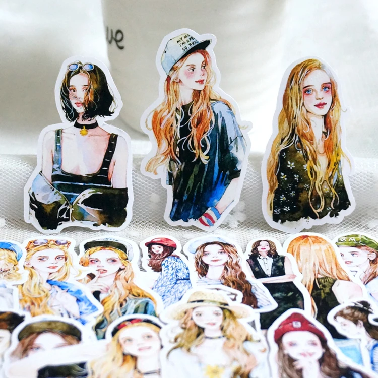 

22PCS Clothing match girls Stickers Crafts And Scrapbooking stickers kids toys book Decorative sticker DIY Stationery