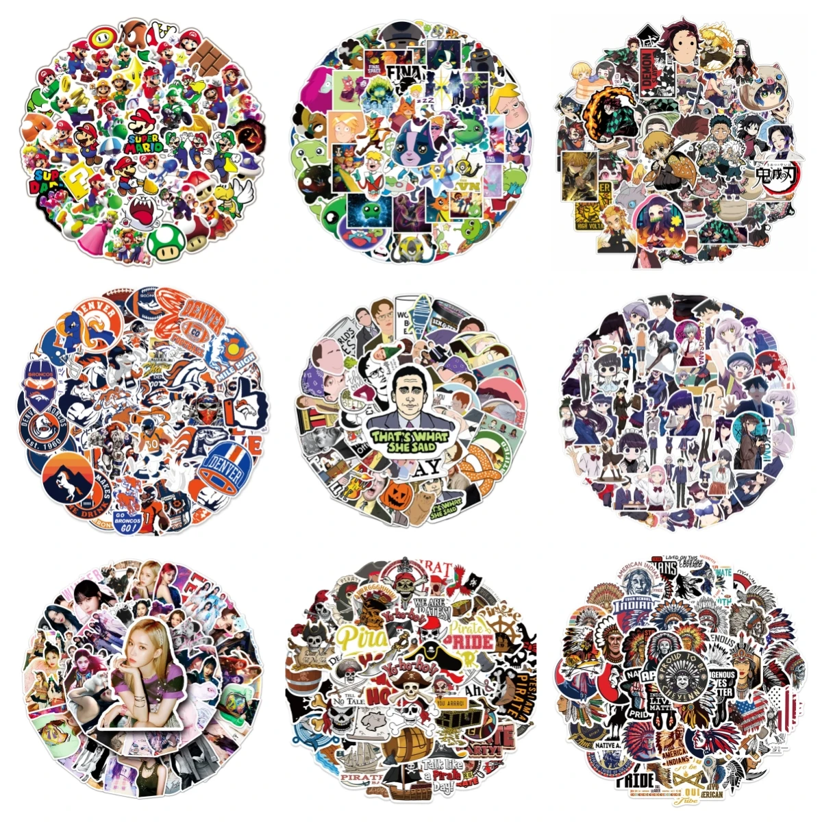 10/30/50 шт. американский примитивный тренд граффити водонепроницаемая наклейка