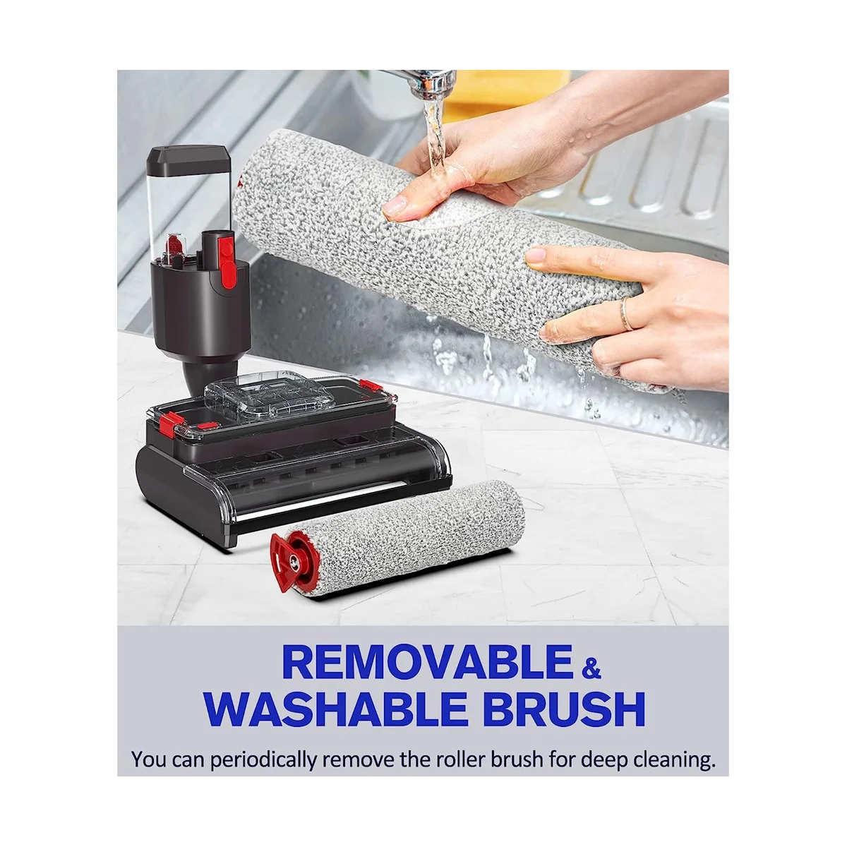 Электрическая моющая головка для пылесоса V15 V8 V7 V10 V11 автоматическая роликовая