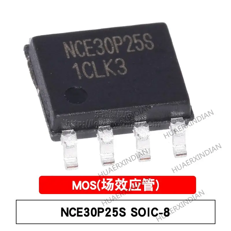 

10PCS New and Original MOSFET NCE30P25S SO-8 P 30V/25A