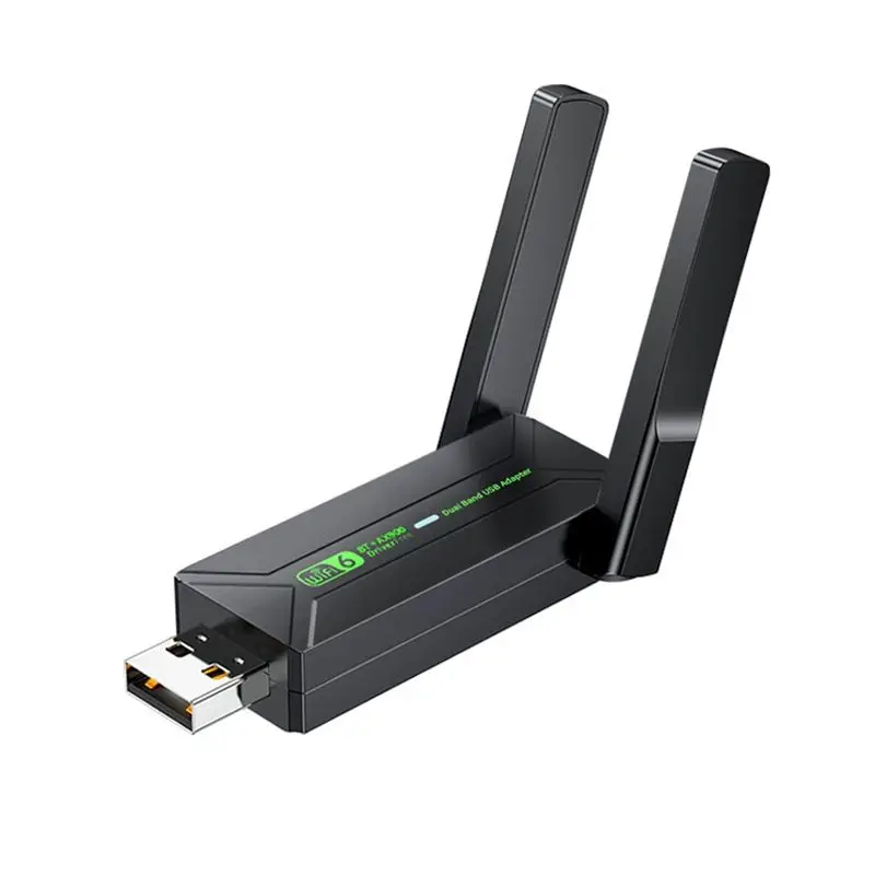 Фото N34R-USB Wi-Fi 6 Bluetooth 5.4 Адаптер, беспроводная сетевая карта Wi-Fi 6 Bluetooth 5.4, USB Wi-Fi 6 адаптер, Wi-Fi донгл №2