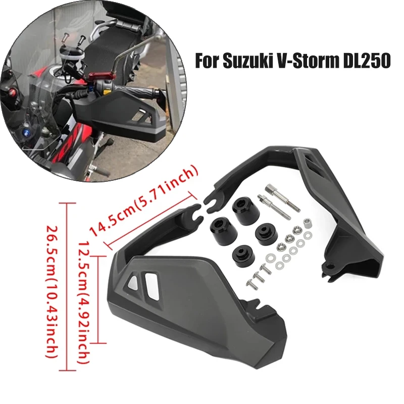 

Hand Guard For Suzuki V-Storm DL250 Motorcycle Handguards Handlebar Guards Protection Wind Shield Deflector Cover DL 250 V Strom