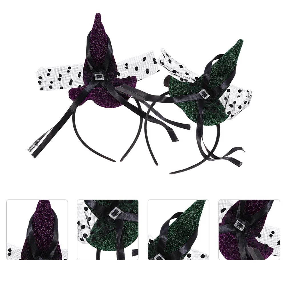 

Halloween Witch Pointed Hat Headband Women Hair Accessories Girls Hair Ties Fashion