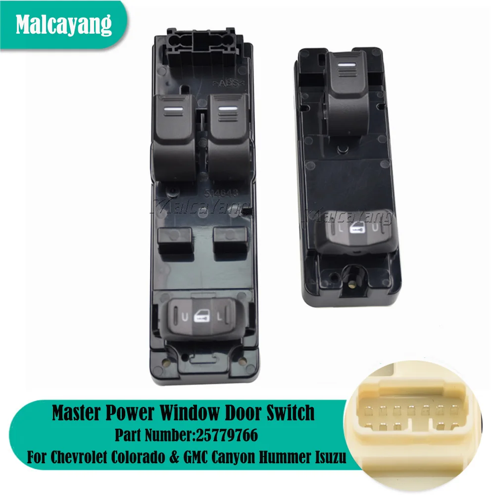 

25779766 For Chevrolet Colorado GMC Canyon Hummer H3 H3T Isuzu Front Master Power Window Switch Button Control 15897773 15205244