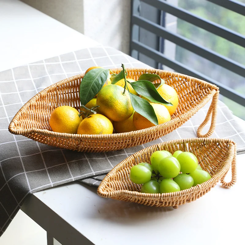 

Креативная корзина для закусок из ротанга для гостиной