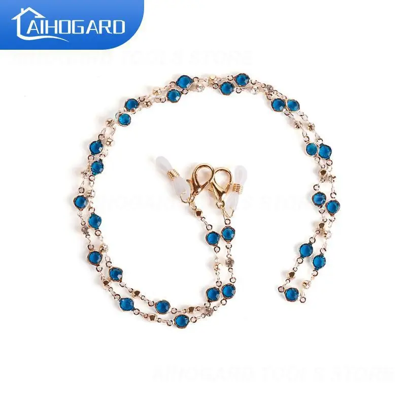 

Fashion Rhinestone Mask Glasses Chain Women Men Eyeglass Cord Sunglasses Cord Retainer Holder Eyewear Lanyard Neck Strap Rope