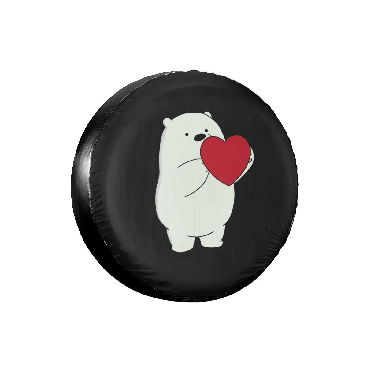 

Ice Bear Love 14" 15" 16" 17" Inch Leather Spare Wheel Tire Cover Case Bag Pouch Waterproof for Mitsubishi Pajer Car Accessories