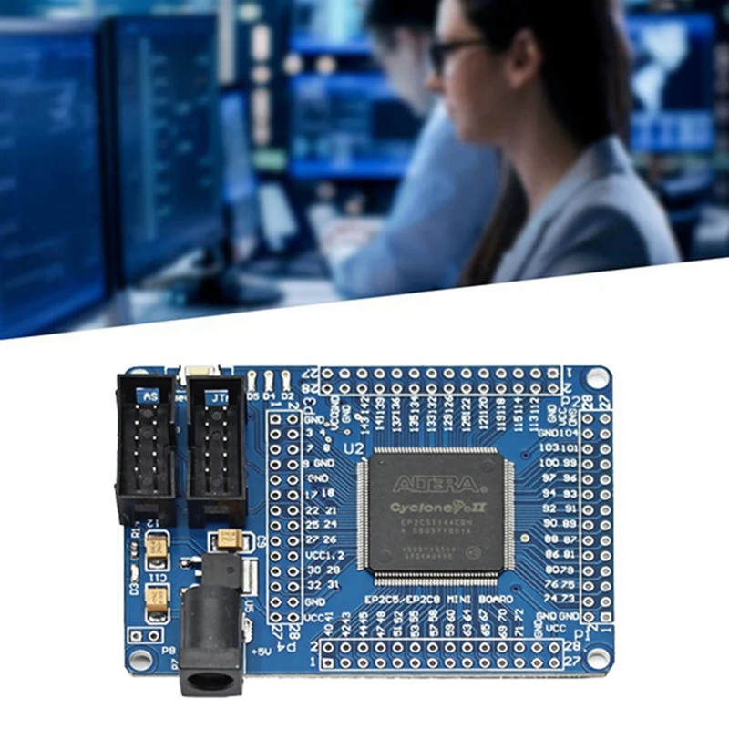 

EP2C5T144 Development Board Support Niosii Embedded CPU Development Blue Core Board For Cycloneii EP2C5T144