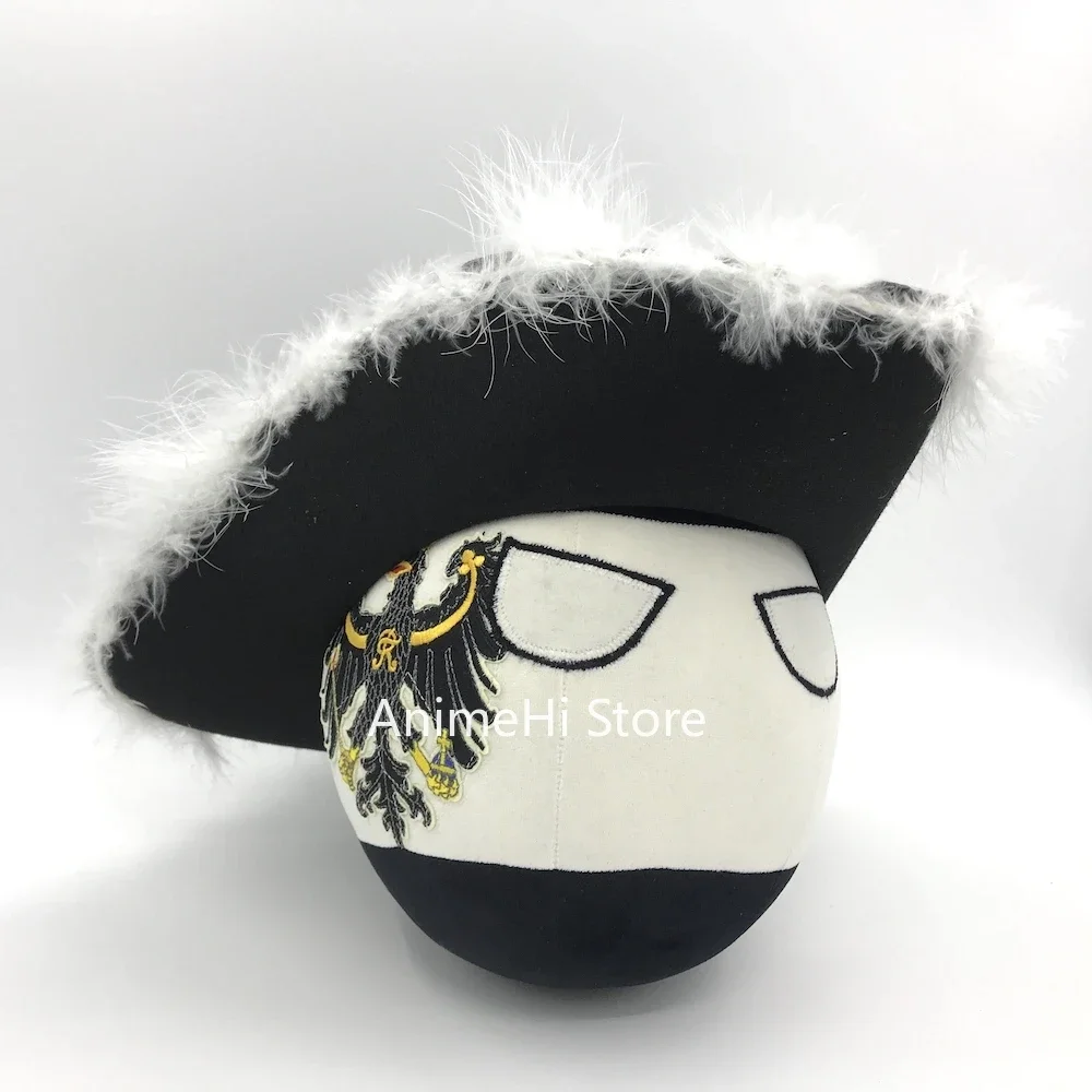 Фото Prussia Ball and Tricorne Pickelhaube The Prussian армейский шлем кукла countryballs плюшевые игрушки для косплея Polandball плюшевая игрушка в подарок №3