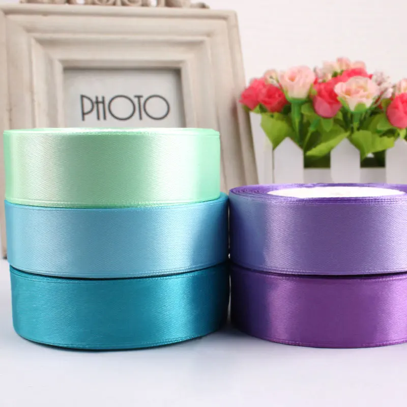 

1 дюйм, широкая атласная лента, Рождественская подарочная упаковка, праздничная гирлянда ручной работы, декоративная лента для упаковки подарков на день рождения, 2,5 см