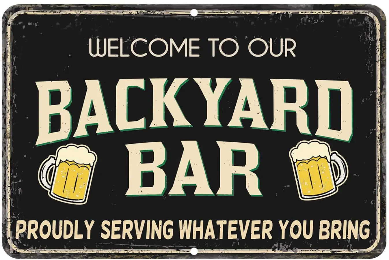 

Welcome To Our Backyard Bar Signs Fun Pool Signs Outdoor Pool Backyard Tin Signs Patio Bar Backyard Decor Man Cave Decor 12x8in
