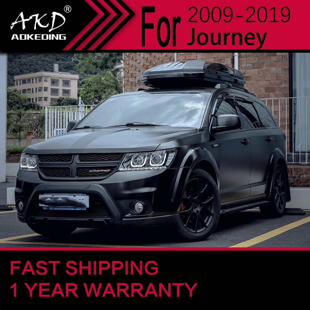 Автомобильные фары для Dodge Journey LED Headlight 2009-2016 JCUV Head Lamp Drl Projector Lens Automotive Accessorie on.