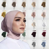 muslim women soft modal inner hijab cap stretch jersey turban hijab caps islamic elastic underscarf bonnet female turbante mujer