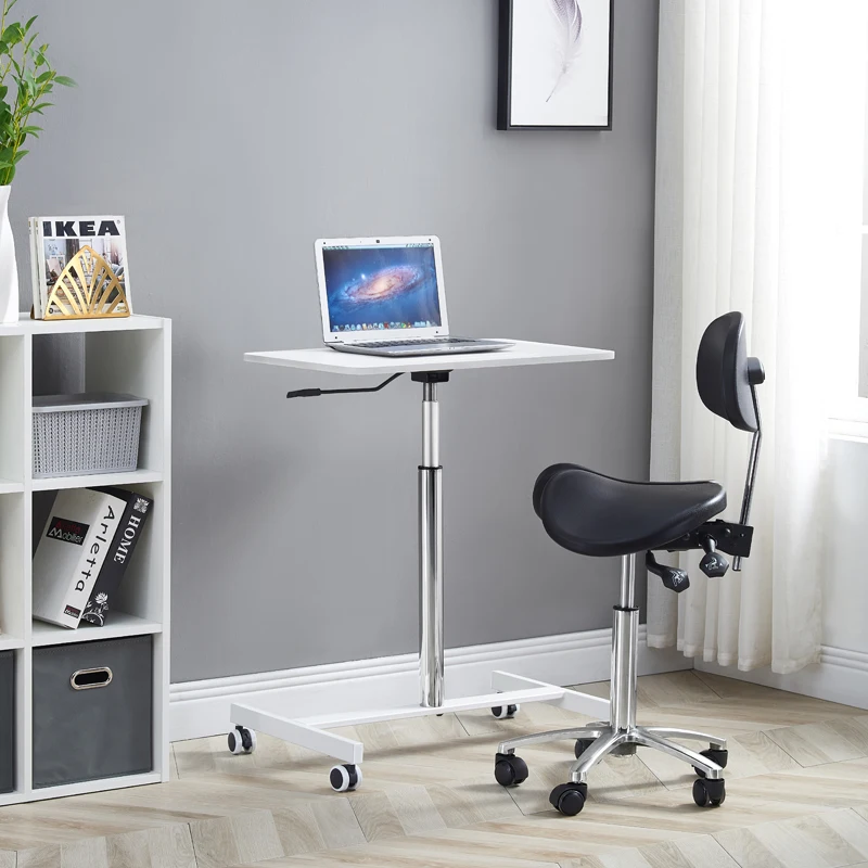 

Регулируемый маленький компьютерный стол, колеса, для спальни, офиса, боковой столик для ноутбука, складной угловой портативный габайт для ...