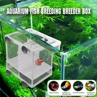 2022jmt aquarium fish breeding breeder box baby fish hatchery isolation net fish tank incubator box hanging aquarium accessory s