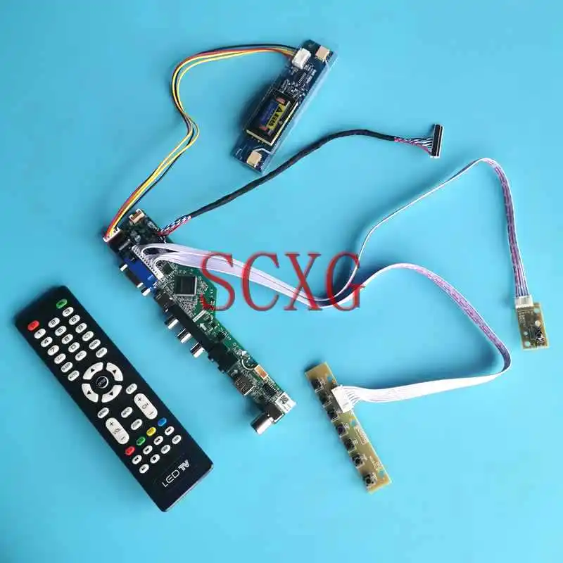 

LED LCD Display Matrix Controller Board Fit M190PW01 MT190AW02 30 Pin LVDS 19" VGA AV USB HDMI-Compatible DIY Kit 1440*900 2CCFL