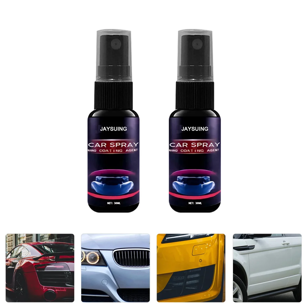 

2 Pcs Polisher Auto Scratch Repairing Spray Car Supply Nano Care Supplies Plastic Professional Remover Agent Kit