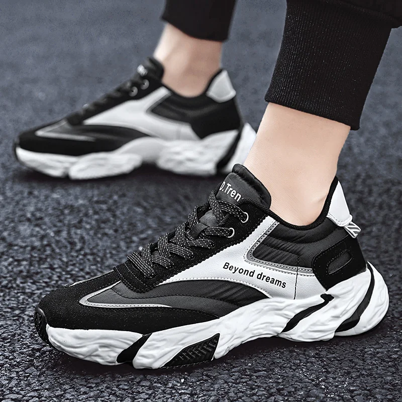 Men Sneakers Breathable Basketball Shoes for Men Youth Trend Sport Shoes Lace-Up Outdoors Trainers Zapatillas Hombre