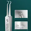 New Ultra-fine No. 5 Cell Pimples Blackhead Clip Tweezers Beauty Salon Special Cleansing Tool Face Blackhead Removal Needle Tool 4