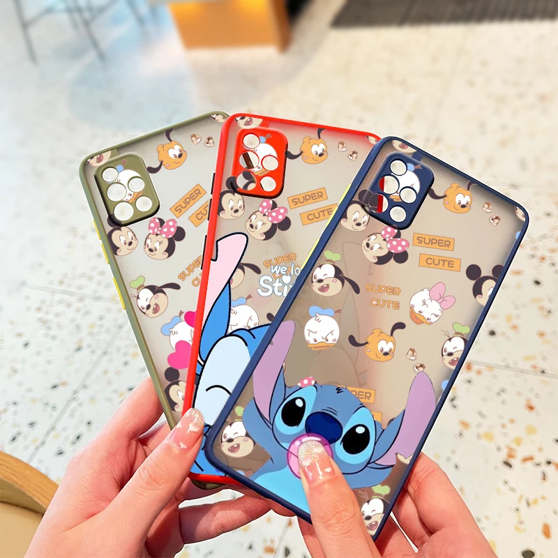 

Lilo & Stitch Disney Art For Samsung Note 20 Ultra 10 Lite 9 8 M62 M52 M51 M32 J8 J7 J6 J5 Plus Frosted Translucent Phone Case