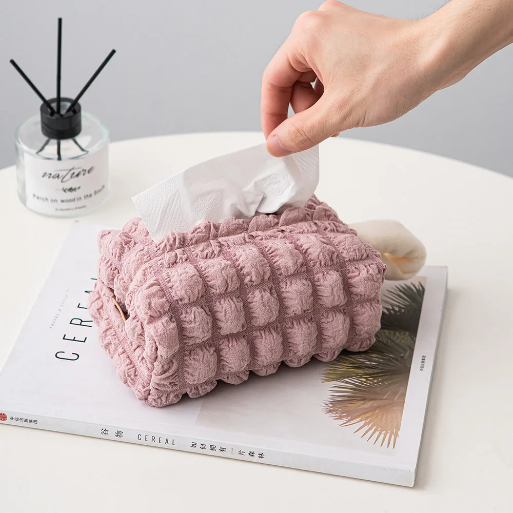 

Nordic Style Hangable Tissue Bag Paper Box Tissue Box HomeIns Living Room Coffee Table Simple Cloth Tissue Car Tissue Storage