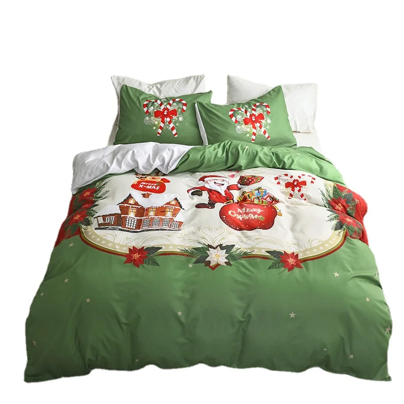 

Green Christmas Duvet Cover Set Bedding Set Christmas Gifts Quilt Set Pillowcase Double Queen King Bedding Set Arknights