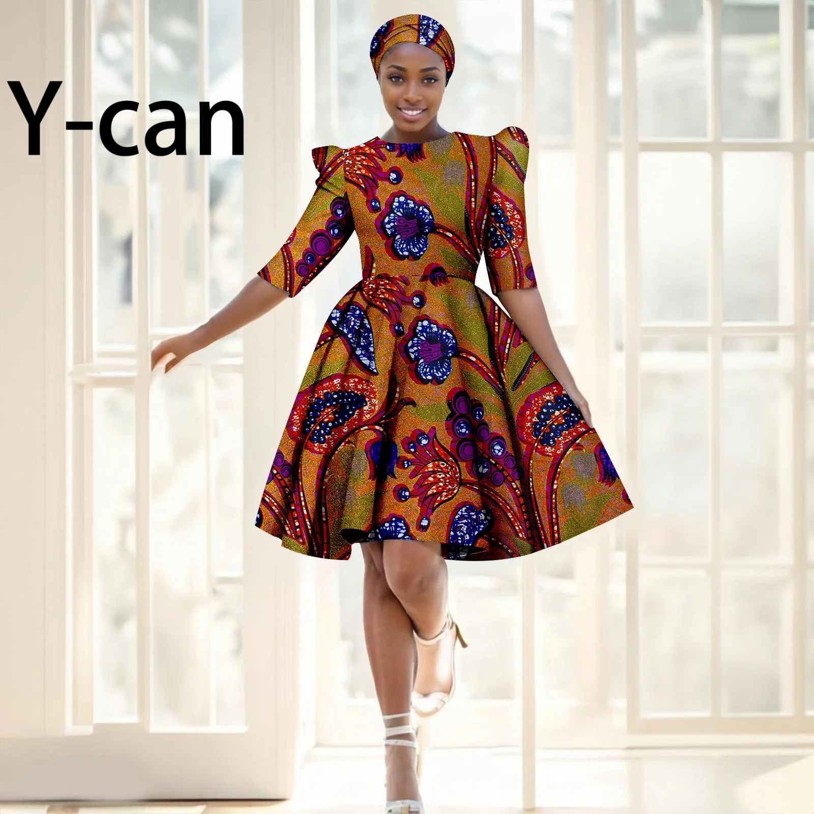 Африканские платья для женщин летнее элегантное вечернее платье роскошное