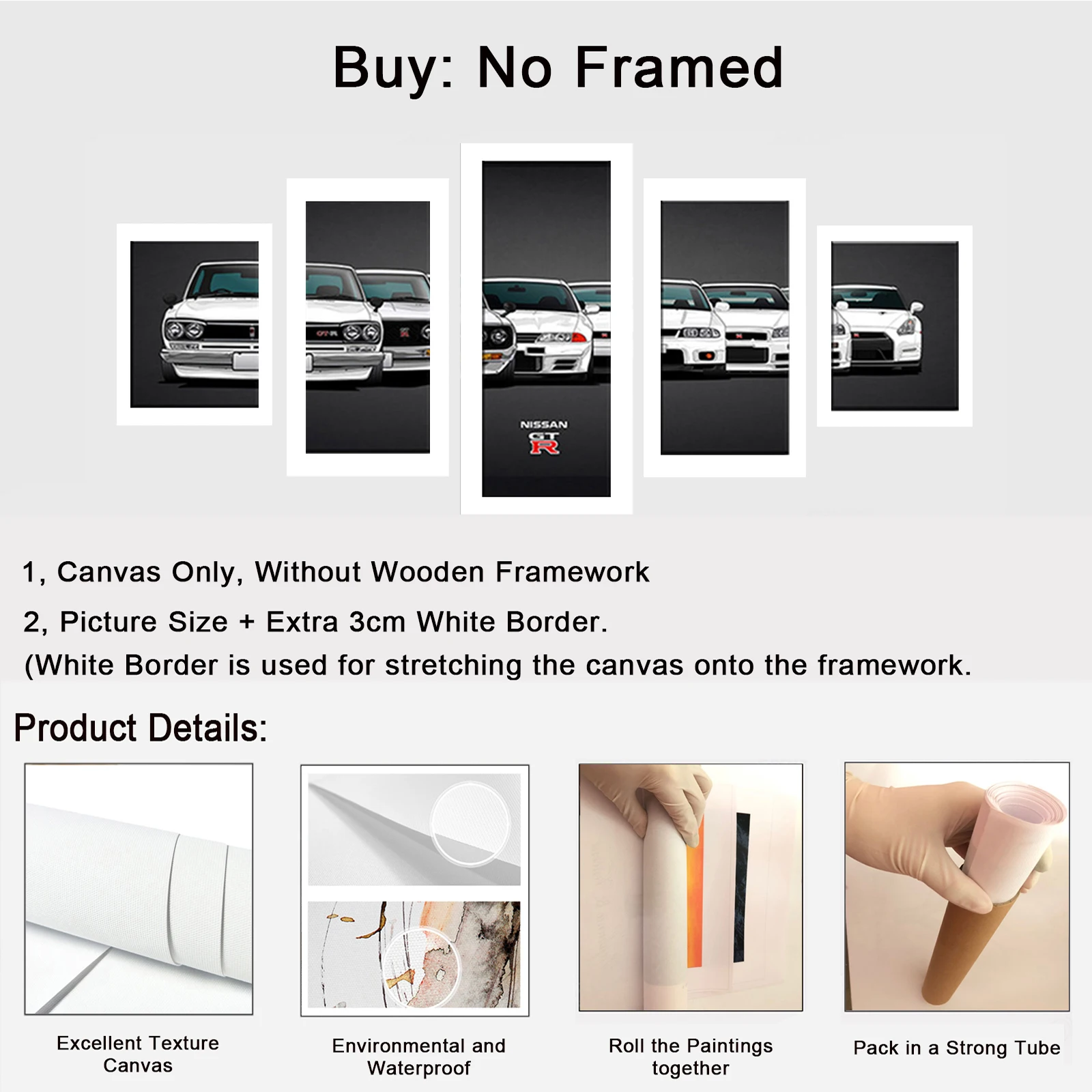 Настенные художественные Рамки современный холст для плакатов 5 шт. знаменитый