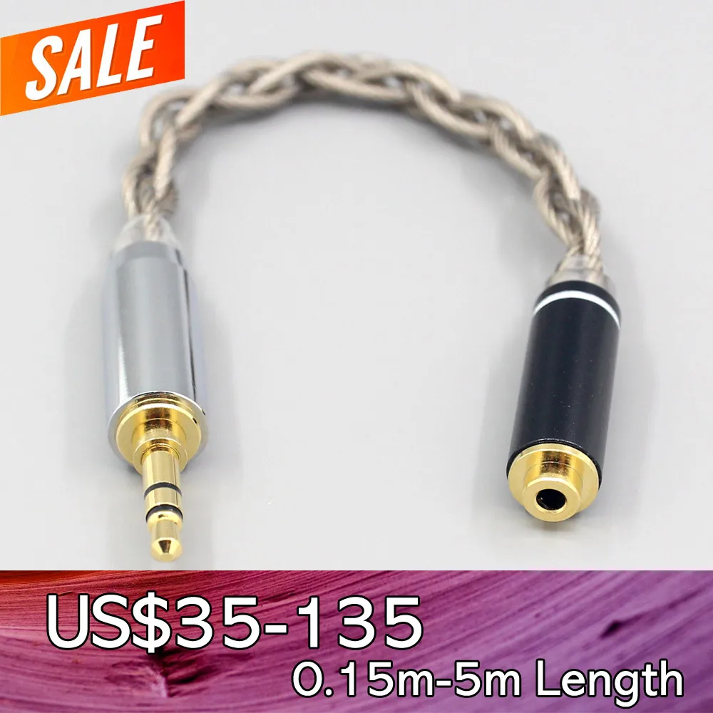 

99% Pure Silver + Graphene Silver Plated Shield Earphone Cable For 3.5mm xlr 6.5 2.5mm 4.4mm Male to 2.5mm female IFI DAC Zen