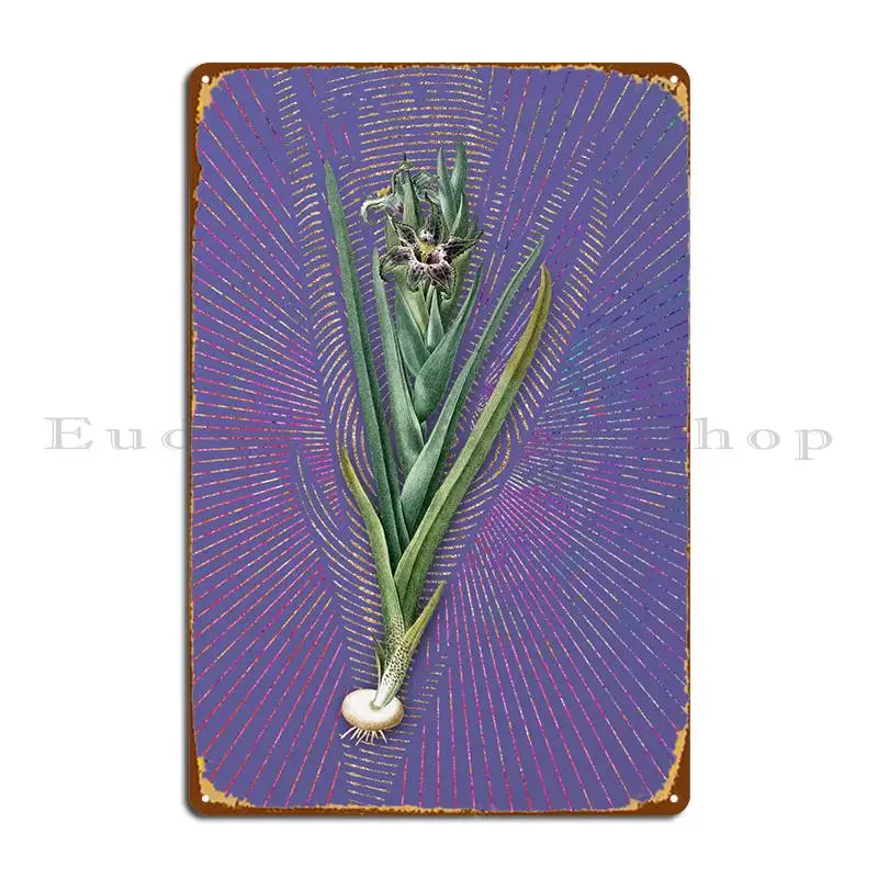 Винтажный цветочный металлический знак железа, дизайнерский настенный постер для паба