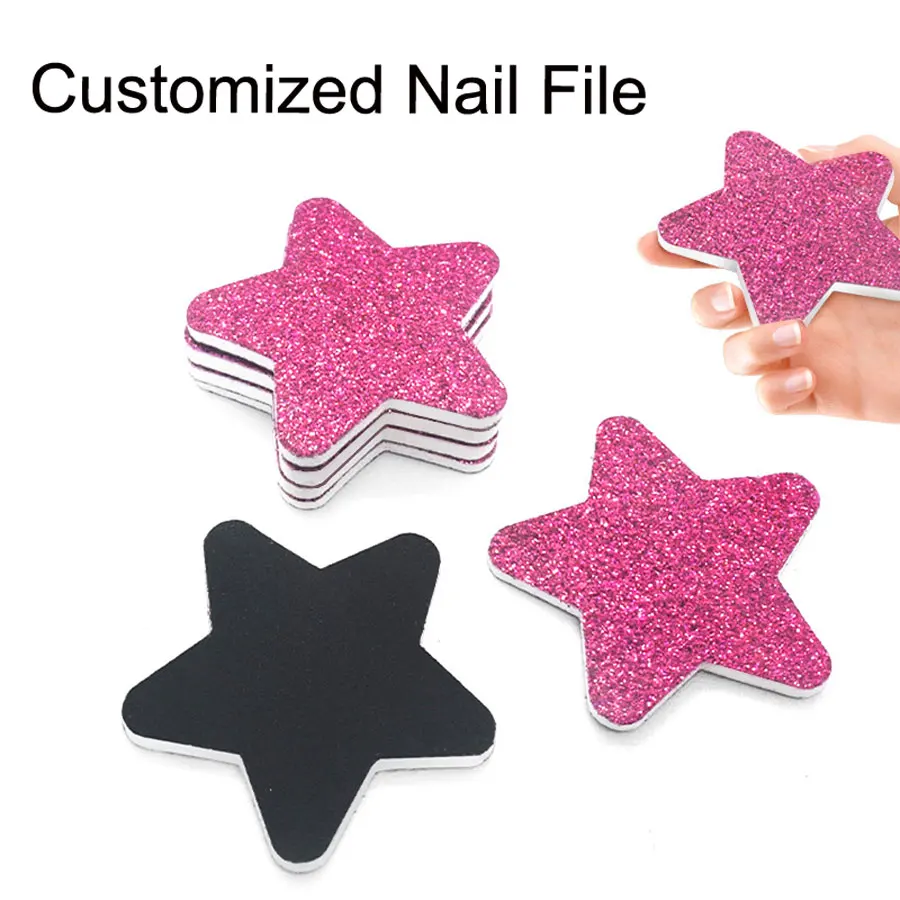 1000Pcs Professional Customized Nail File Buffers EVA Sandpaper Nail Polishing Sanding Strip Nail Art Tool Equipment Manicure