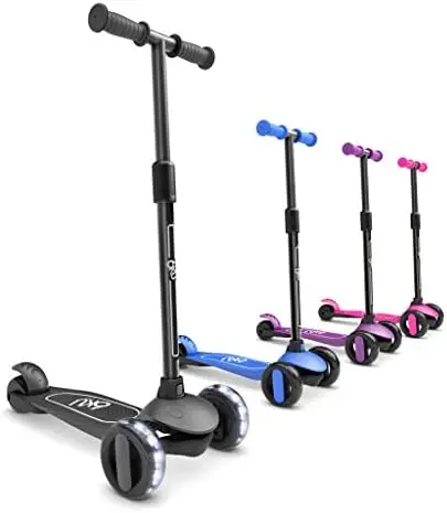 

Scooter for Kids Ages 3-5 with Flash Wheels, Kids Scooter 4 Adjustable Height, Toddler Scooter Extra-Wide PU LED Wheels, 3 Wheel