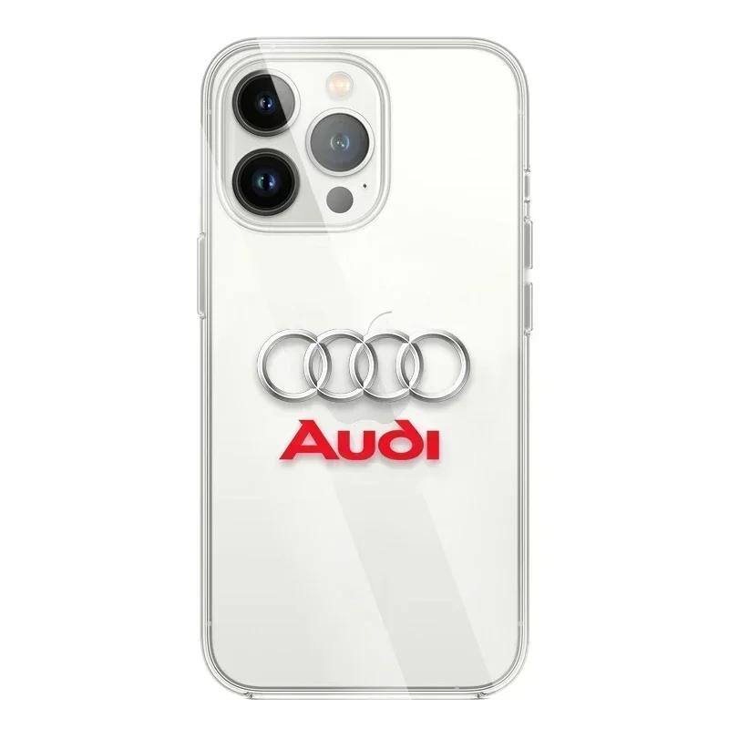 B5 Q7 Car Q5 2025 Для Audi Силиконовый автомобильный логотип Прозрачный чехол для
