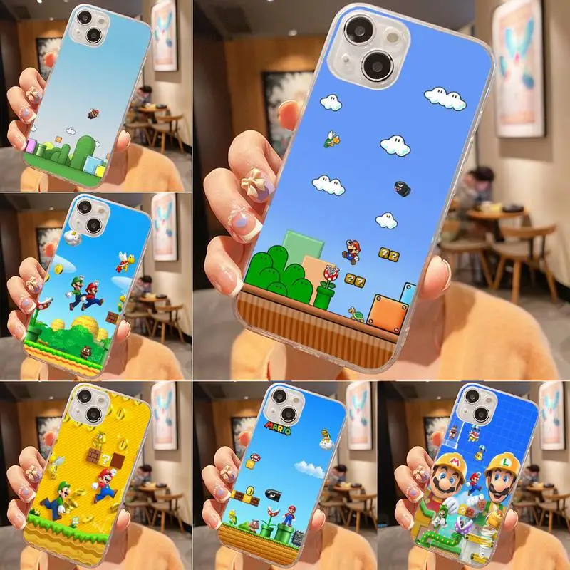 

Game Marios Phone Case For Iphone 7 8 Plus X Xr Xs 11 12 13 Se2020 Mini Mobile Iphones 14 Pro Max Case
