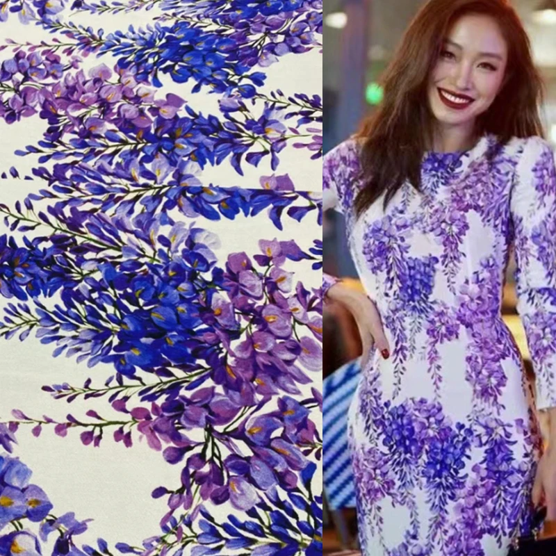 

Stretch Twill Silk Fabric Brand Fashion Mulberry Silk Summer for Dress Shirt Diy Sew Material Sold by the Yard Wholesale