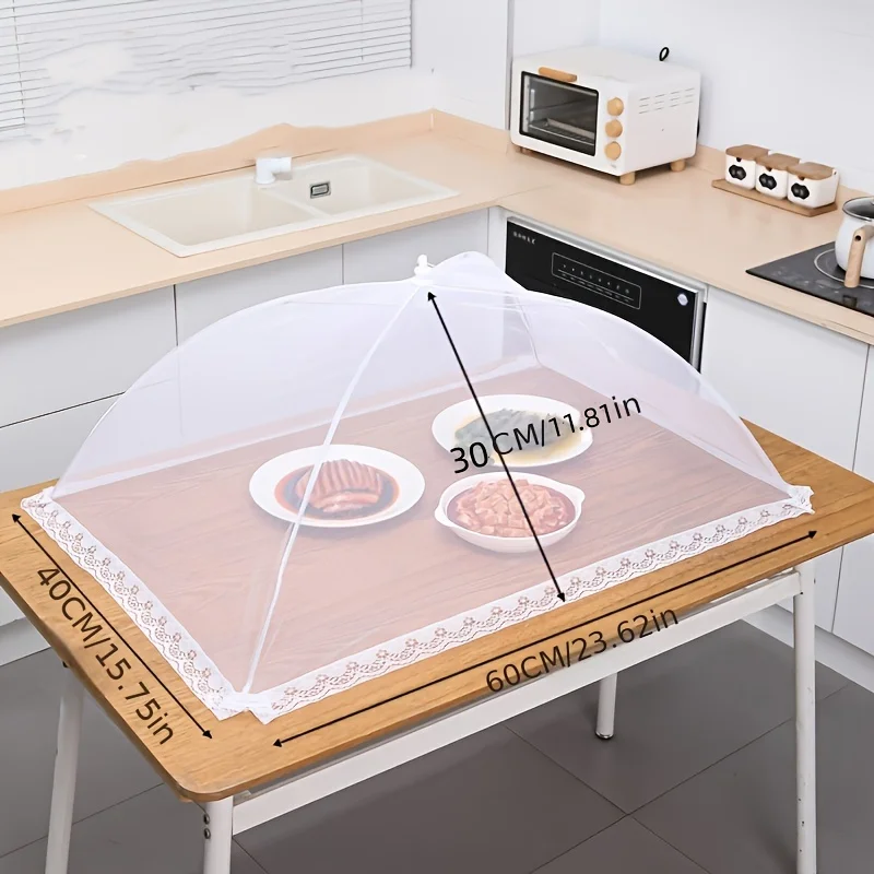 

Складной сетчатый чехол для еды белый