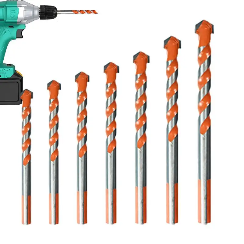 

Drill Bit Set For Metal Hard Dry Wall Wood Tile Glass Impact Bits Set Glass Concrete Drilling Bit Cross And Triangular Drill Bit