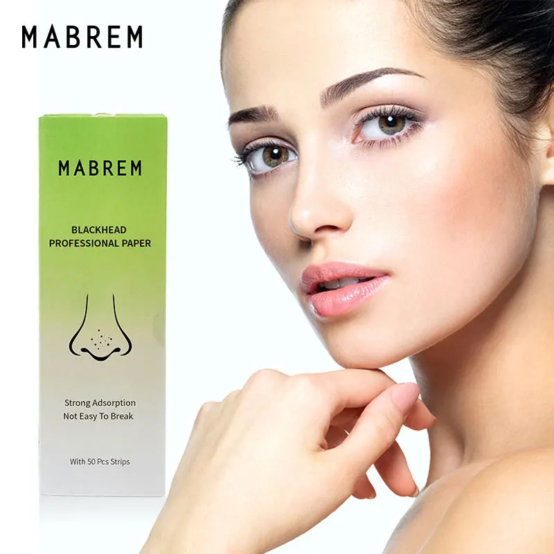 

50 шт./коробка, наклейки для удаления черных точек на носу