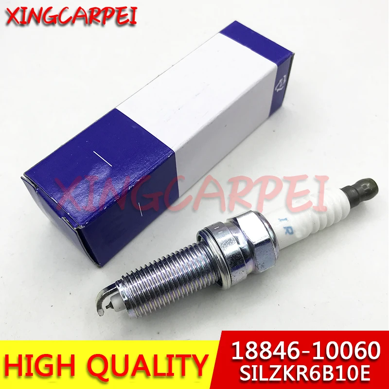Новинка 4 шт. 18846-10060 SILZKR6B10E иридиевая Свеча зажигания для Hyundai I30 IX35 IX40 Kia Rio Soul Accent Veloster Solaris 1884610060 Новинка 4 шт. 18846-10060 SILZKR6B10E иридиевая Свеча зажигания для Hyundai I30 IX35 IX40 Kia Rio Soul Accent Veloster Solaris 1884610060