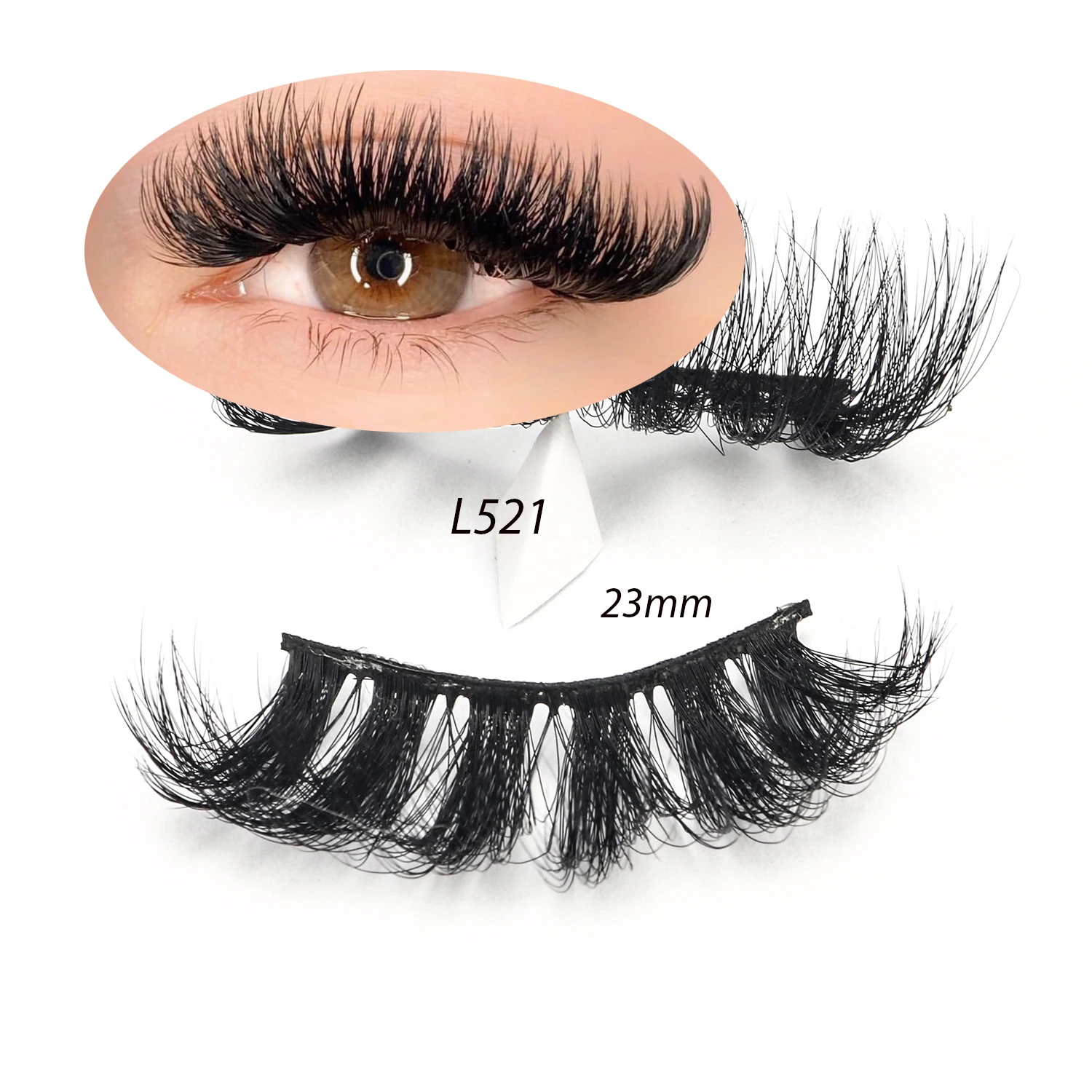 

Hot Sale Black Cotton Band Faux Mink Eyelash Extension Silk Lash 3D Effect Better Luxury Brands Long Hair Dramatic Curl