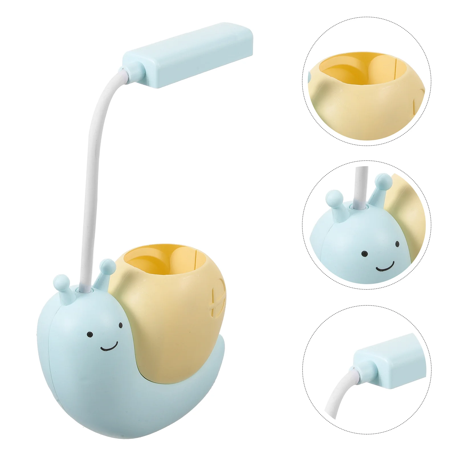 

Bedside Lamps Pen Holder Desk Small Light Nail Tech Accent Storage Bedroom Charge